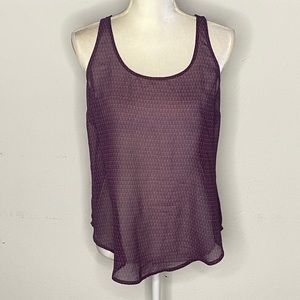 🌸 Purple Woman’s Sheer Tank Top
